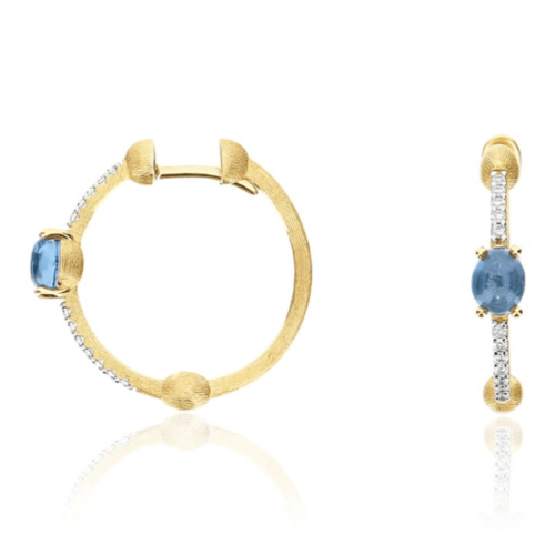 NANIS Orecchini a cerchio "DANCING AZURE"