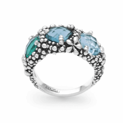 GIOVANNI RASPINI/ ANELLO TRILOGY BLUE IVY