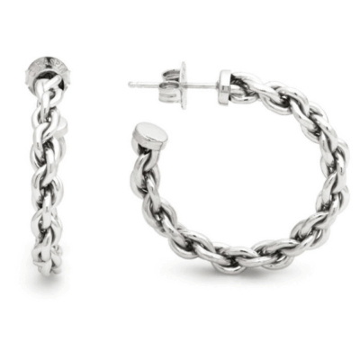 GIOVANNI RASPINI/ ORECCHINI CERCHIO CATENA MEDI