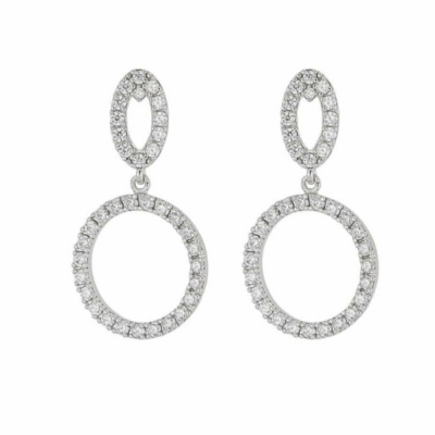 ORECCHINI ARTLINEA IN ARGENTO 925% CON ZIRCONI