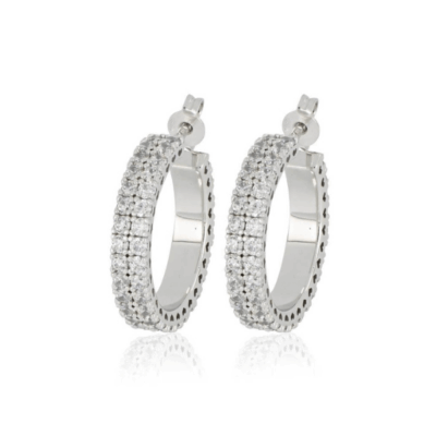 ORECCHINI ARTLINEA IN ARGENTO 925% CON ZIRCONI