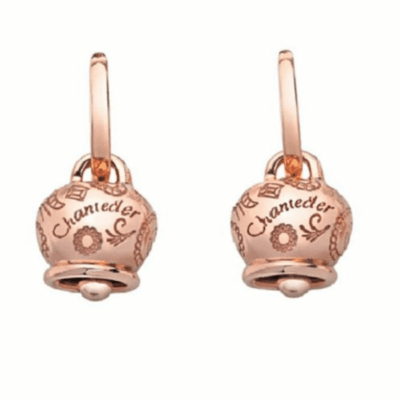 CHANTECLER- Orecchini campanelle suamèm Oro rosa 9kt