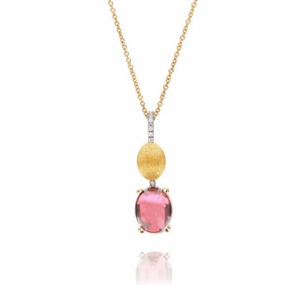 NANIS COLLANA DANCING TOURMALINES ROSA