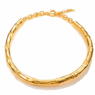 GIOVANNI RASPINI/ COLLANA BAMBU' LIGHT DORATA